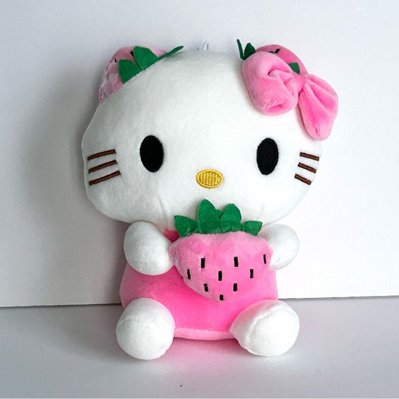 Hello Kitty Other - 🍓NEW Hello Kitty Adorable Medium 9” Strawberry Plush